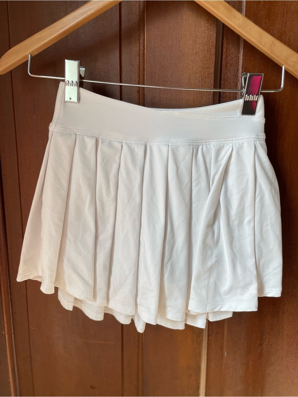 abercrombie kids girls size 7/8 white athletic skort